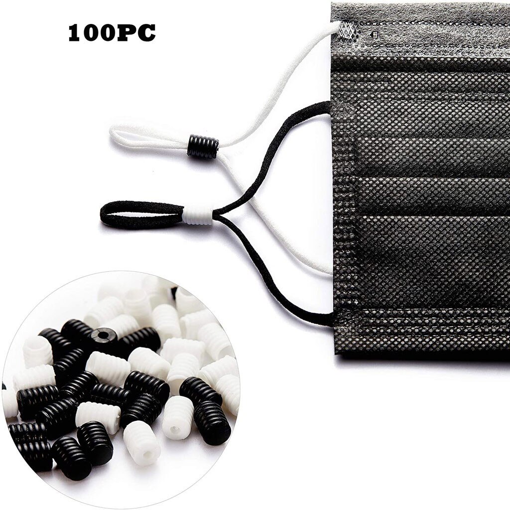 Face Mask Silicone Cord Locks Toggles Drawstrings Adjustable Lanyard Buckle Elastic Cord Adjuster Non Slip Stopper But #M3: D