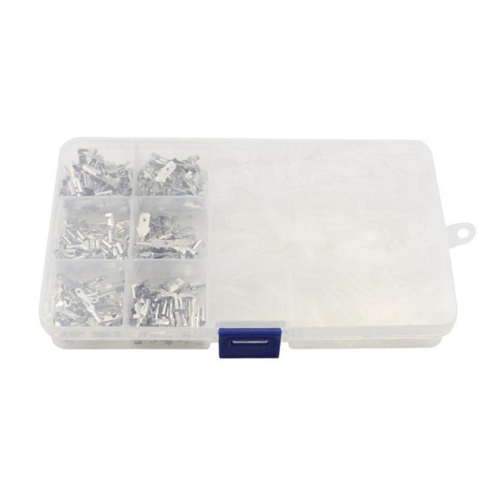 270Pcs 2.8/4.8/6.3mm Crimp Terminals Insulated Male Female Wire Connector Electrical Wire Spade Connectors Kit