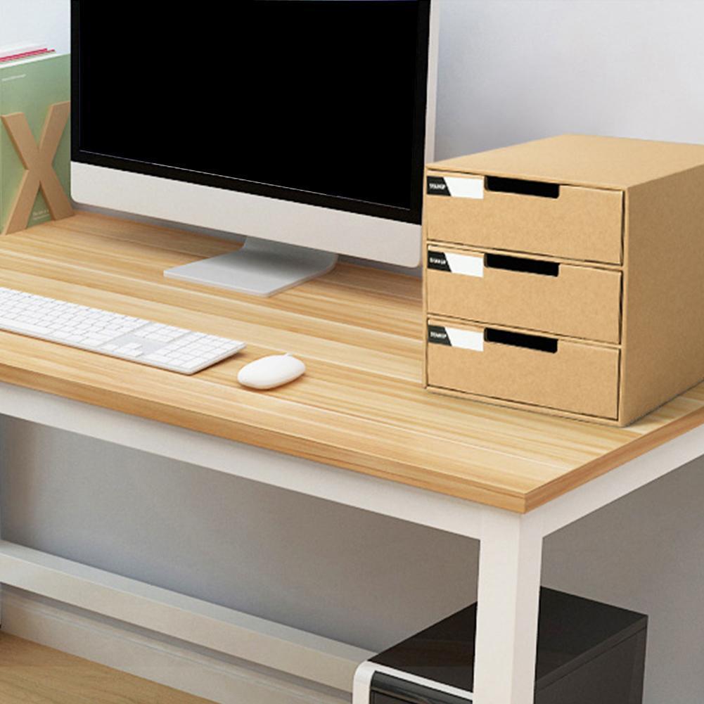 Desktop File Storage Finishing Box Multi-layer DIY Desk Organizer Cabinet Holder Paper Stationery Office Drawer Cabinet Fil I0P2