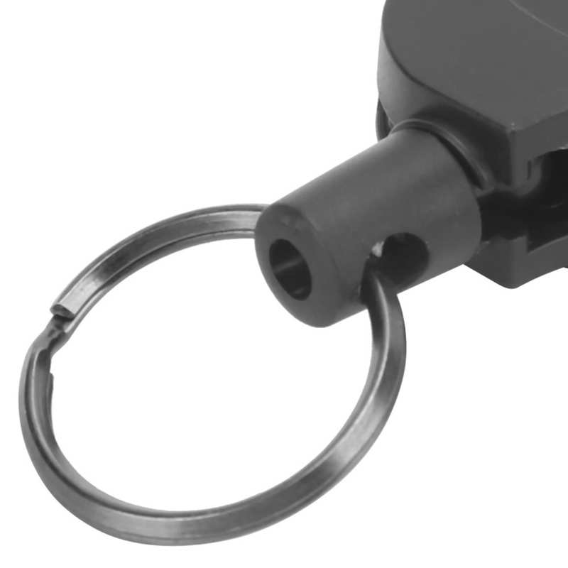 outdoor Portable Retractable Steel Wire Rope Key Holder Telescopic Key Chain with Clip for Outdoors Outdoor Fishing