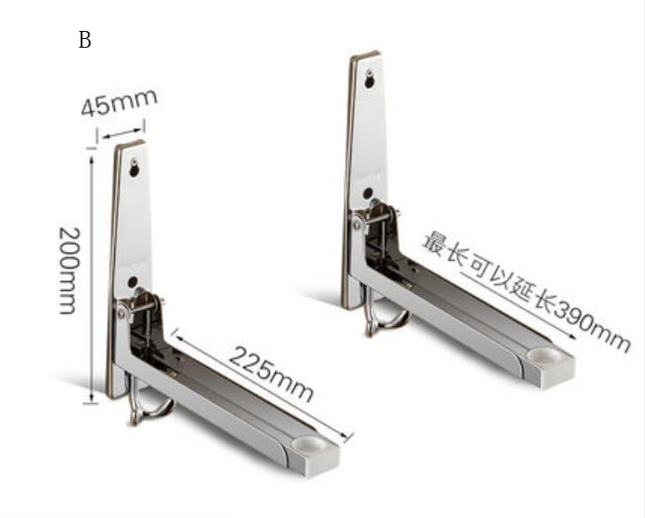 Magnetron Rek Muur Gemonteerde Keuken 304 Rvs Magnetron Rack Sub Bracket Hanger Beugel Lu5035: B