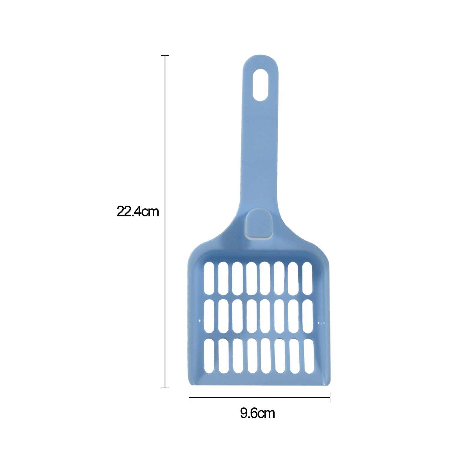 Lettiera per gatti setaccio per lettiera paletta per animali domestici raccoglitore per lettiera per gatti gancio per paletta integrato conveniente durevole in plastica per animali domestici