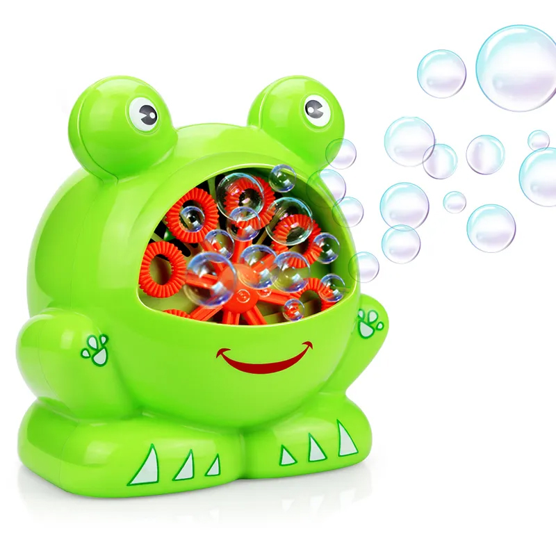 Neue niedliche lustige Frosch automatische blasiert Maschine Gebläse Hersteller Party Sommer draussen-Spielzeug für freundlicher und