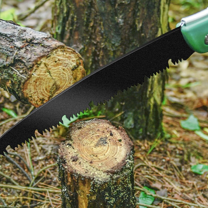 Opvouwbare zaag met handschoenen, vlijmscherp blad, stevige grip voor het zagen van hout, snoeischaar, tuingereedschap