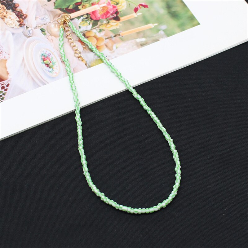 Bohemia Colorful Seed Beads Initial Choker Women Colar Collar Necklace Fashion Beach Femme Jewelry Gift Wholesale: 9