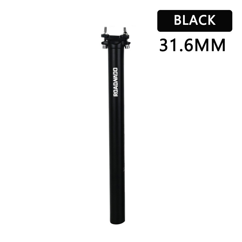 Aluminiumlegering cykel sadelstolpe 27.2/31.6*400mm mountainbike sadelstolpe justerbar hopfällbar road cykel sadelrör mtb sadelstolpe: 31.6 x 400 svart