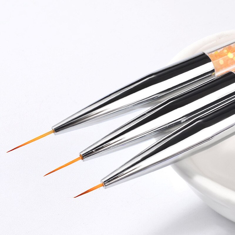 Gel negle børste nail art kolinsky akryl negle børste superfine stribe tynde negle børster til maling manicure pensel