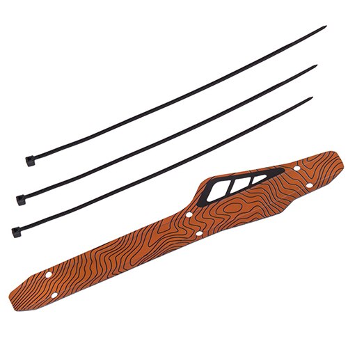 Mtb racefiets kettingkast beschermer kunststof fietsframe kettingbeschermer verzorgingshoes fietsaccessoires: Oranje