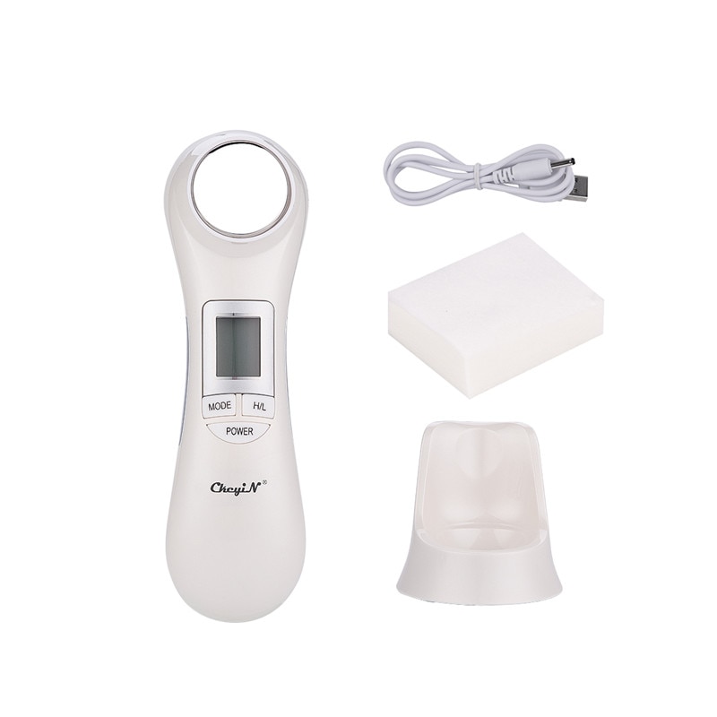 6 in 1 Ultrasonic Ion RF EMS LED Photon Therapy Facial Massager Skin Rejuvenation Face Lifting Vibration Beauty Machine 45