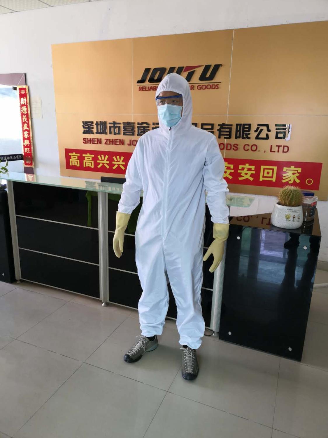 Professionele Hooded Beschermende Kleding Antibacteriële Anti-Virus Pak Invasie Van Virus Personeel Beschermende Kleding Stof-P