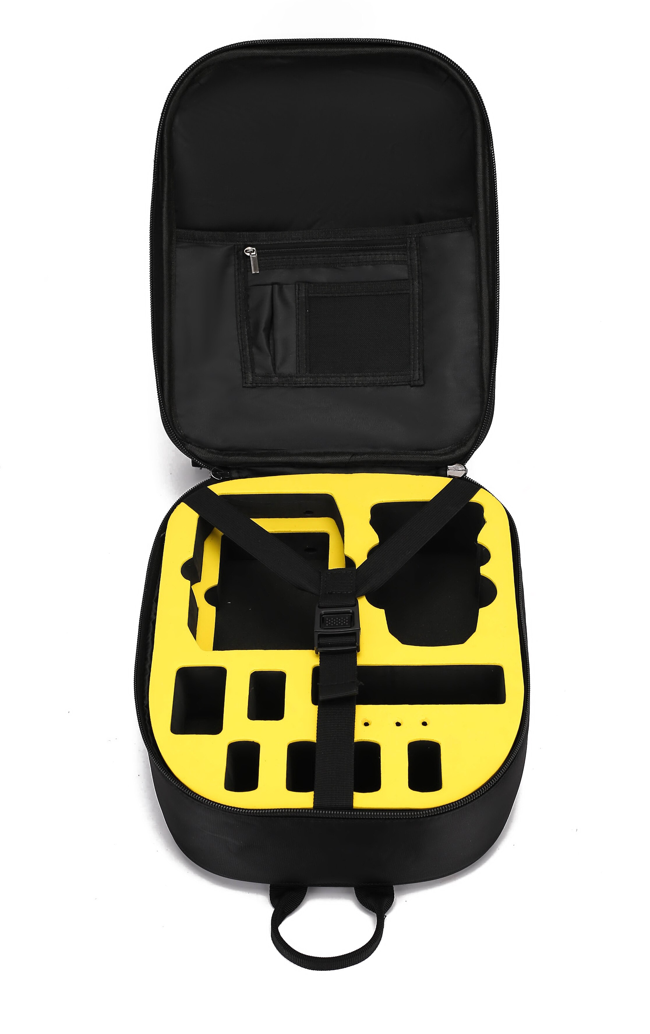 Mochila de viaje a prueba de golpes para Dron DJI Mavic Mini 2, impermeable, antigolpes, carcasa dura, estuche de transporte: Gray yellow liner