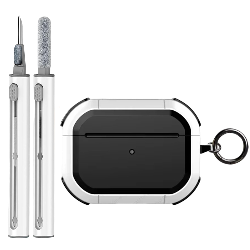 Para AirPods Pro 2a 1.a generación 3 Max AirPod 4 funda de bloqueo seguro con llavero Air Pod de cuerpo completo protección a prueba de golpes