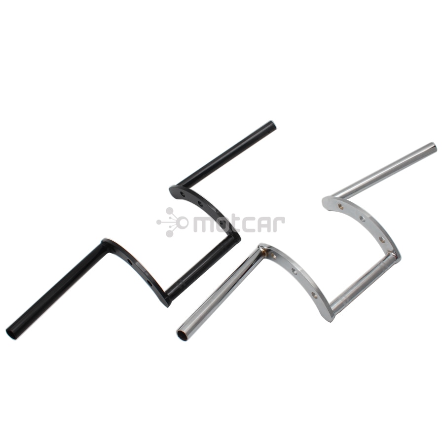 Universal Fit Chopper Café Racer Cruiser Bobber Tracker, manillar de motocicleta cromado de 7/8 "22mm, manillar de altura