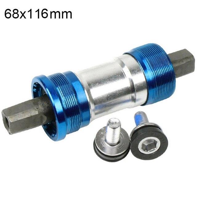Soporte inferior para bicicleta de montaña, cono cuadrado, rodamientos sellados, cartucho, herramienta para bicicleta, eje de alta gama: 68x116mm