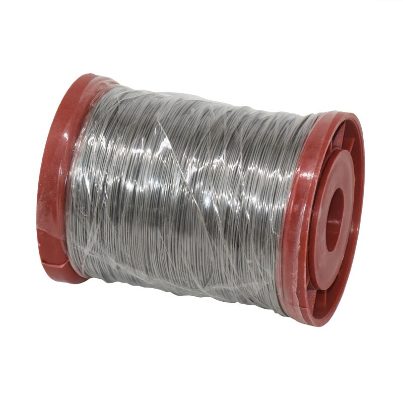 1 rollo de alambre de hierro/acero inoxidable para apicultura, 0,5mm, 500g, marcos de colmena, herramienta de base, equipo de Apicultura