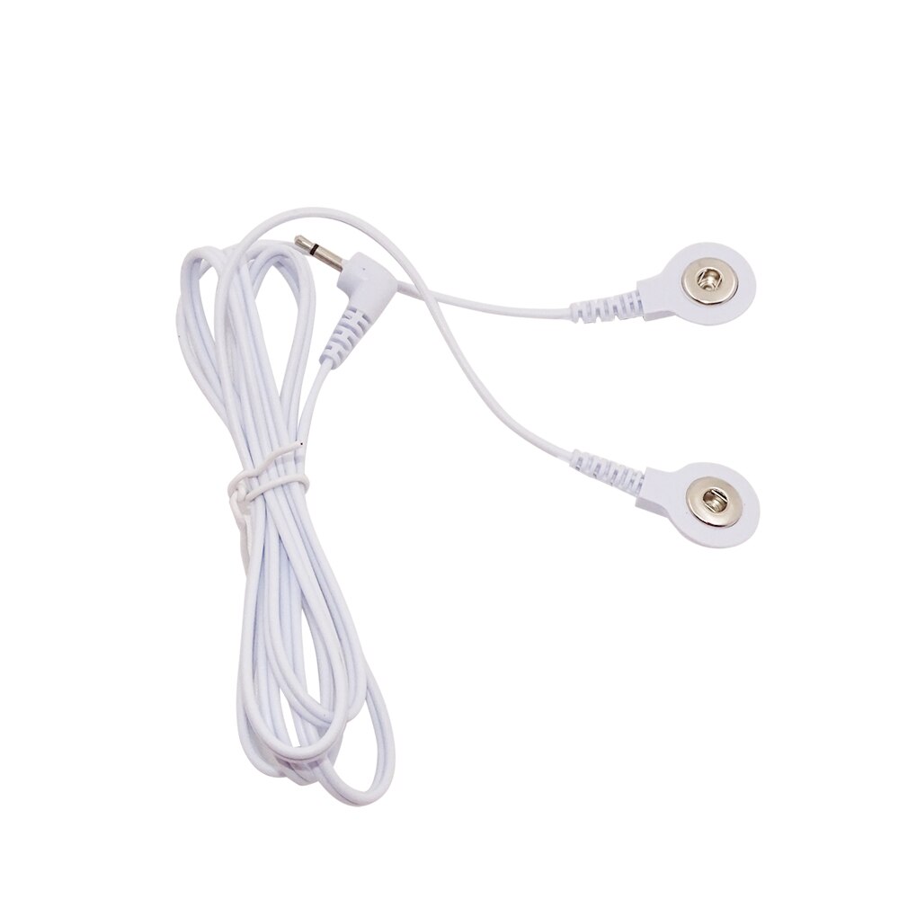 Elektrisk stimulator ledende fiber tens/ems elektrodestrømper  + 1 elektrodetråde/kabel til tiere/ems fysioterapimaskine: 2- -vejs kabel