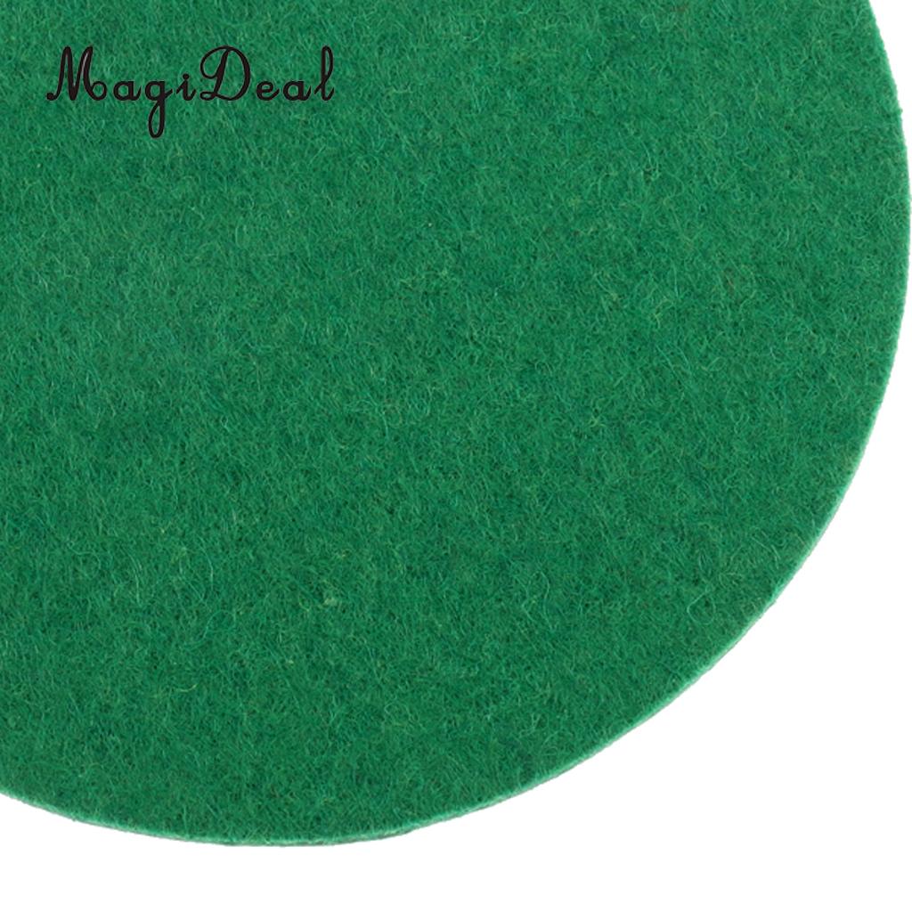 Magideal 6 stykker airhockey bordfilt skubber udskiftning af filtpuder grøn 94mm