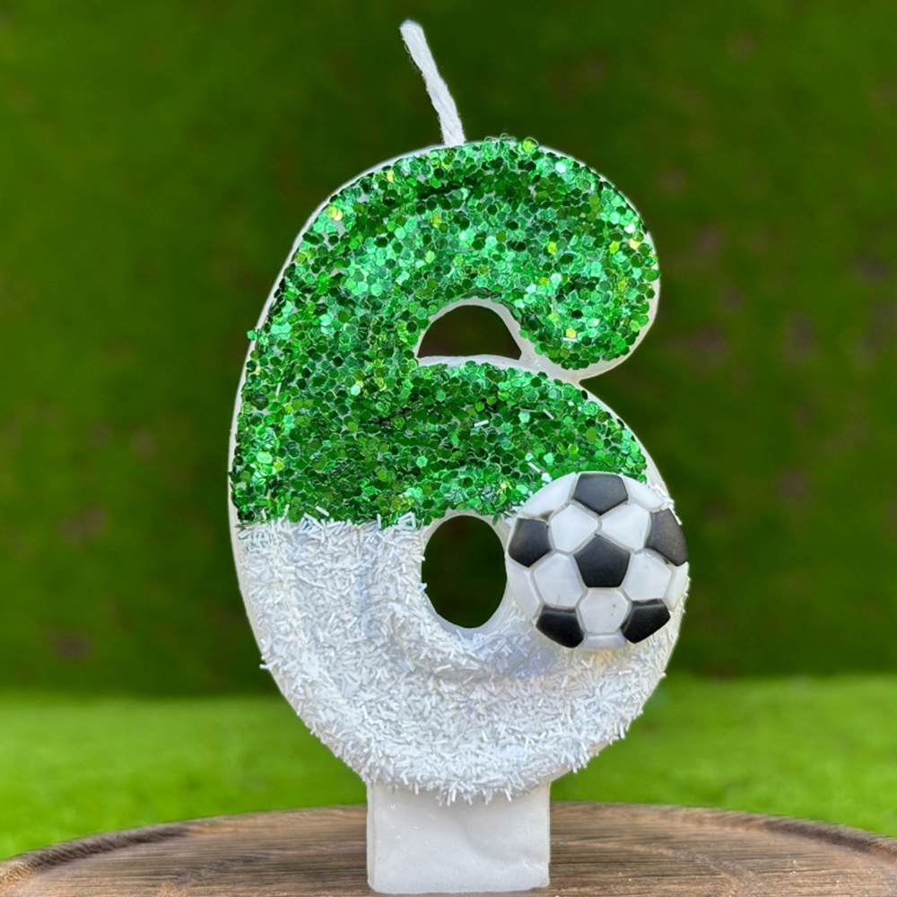 Football Cake Candles Birthday Number Candles Soccer Candles Cupcake Toppers Cake Decorating Supplies Football: cream