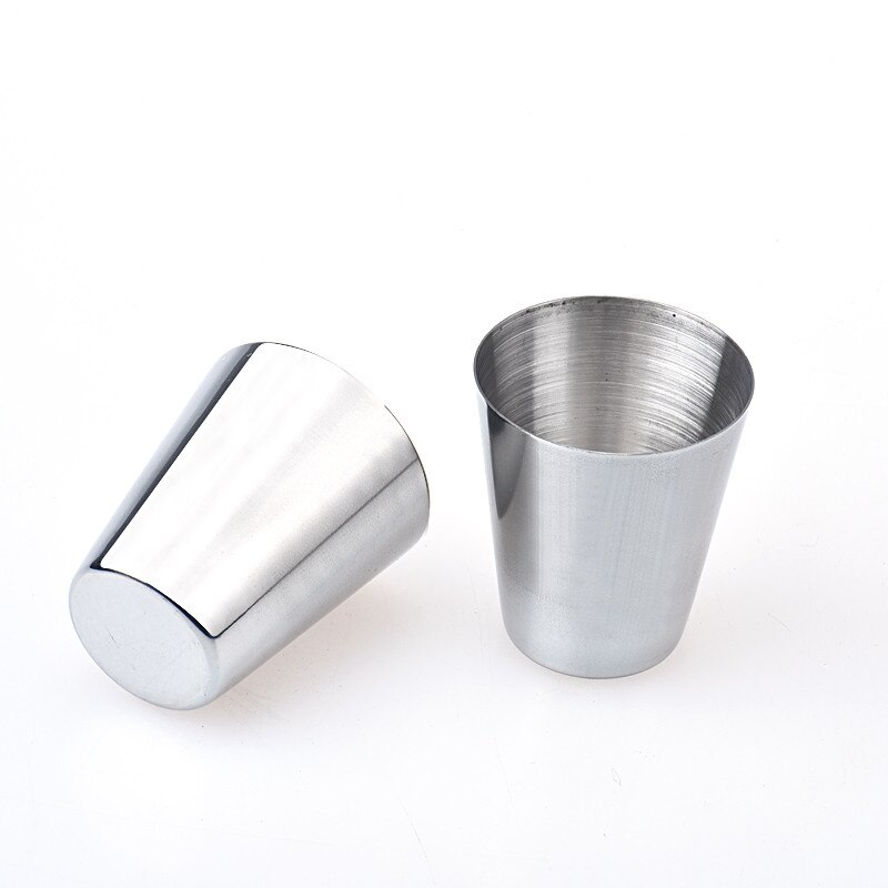6 stainless steel cups bar wine glass drinking water tea cup tumbler camping cup modern For Home Bar #43
