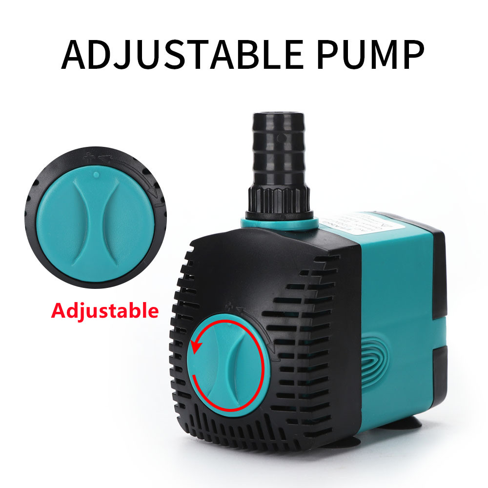EU 220V-240V 3-60W Aquarium Submersible Water Pump Fountain Filter Fish Pond Quiet Water Pump Tank Fountain Side Suction Pump