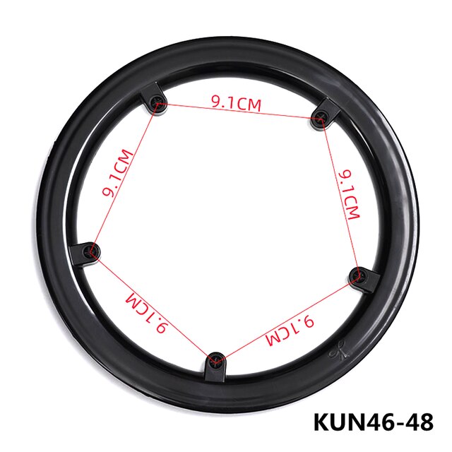 MTB 42T- 44 -46T-48T-52T Kunststoff Kette Rad Abdeckung Kette Schutz ring Kurbel Griff Universal Schützen Kappe Kurbel Platte: KUN46-48