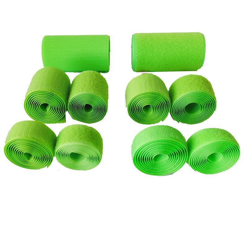 2-10Cm Breedte Lichtgroen Geen Lijm Haak Loop Sluiting Tape Voor Naaien Accessoires Tape Sticker Strap Diy