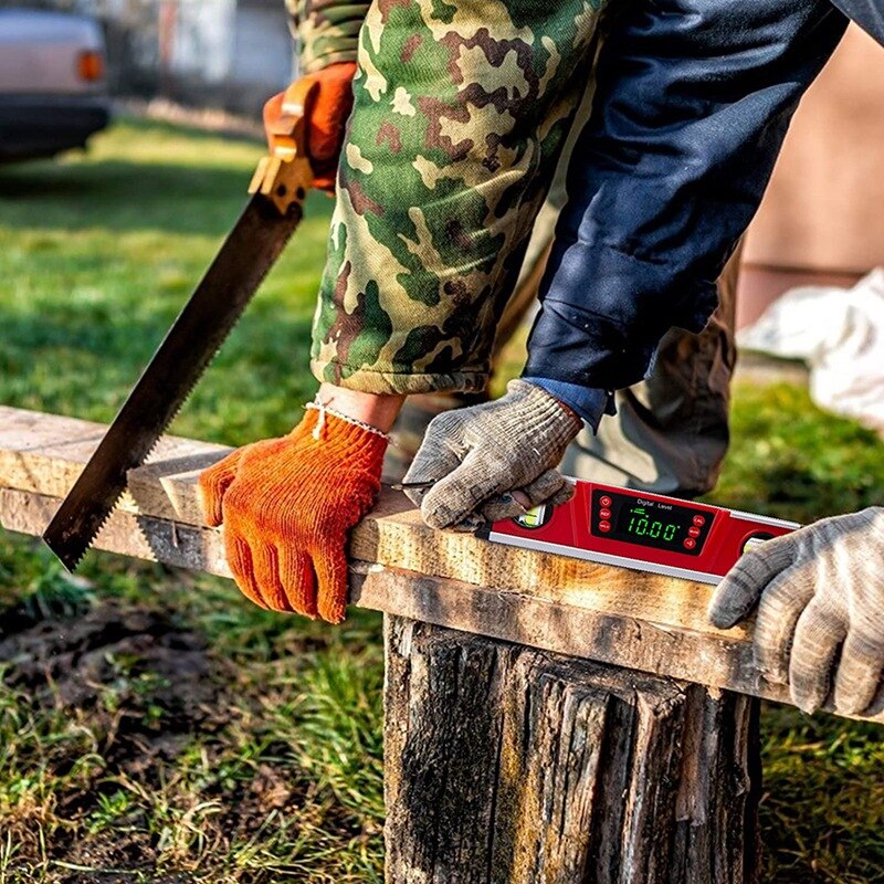 Digital Level,Digital Spirit Level High Precision Magnetic Aluminum Alloy Casting Function Gradient Measuring Instrument