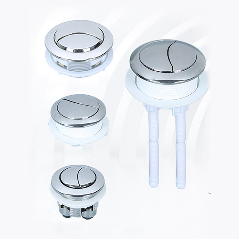 Universal Round Toilet Button Toilet Cistern Flush Switch Old Style Pump Single Double Button Accessories
