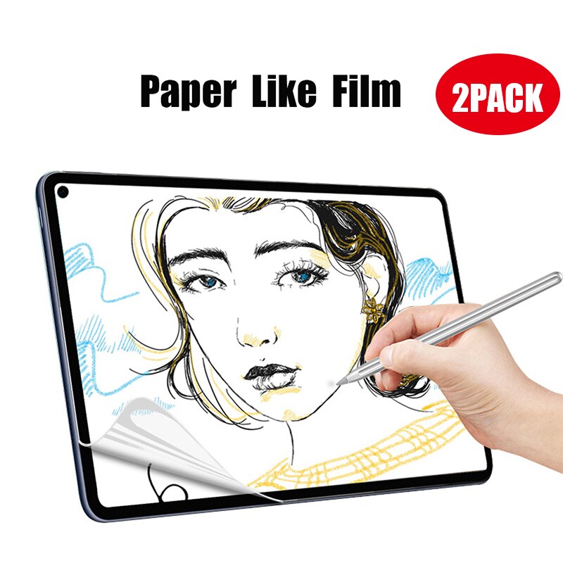 Papier Touch Film Voor Samsung Tab S3 S4 S5e S6 Lite S7 Plus 9.7 10.5 11 12.4 Screen Protector Voor tab Een A7 8.0 8.4 10.1 10.4 10.5
