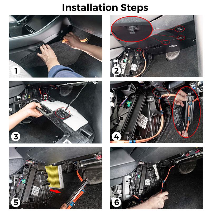 Filtro de aire acondicionado para coche, núcleo de Filtración HEPA para Modelo 3, accesorio de filtración, 2 uds.