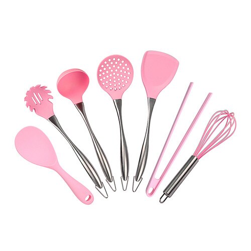 Multi-Purpose Food Grade Silicone Cooking Tool Kitchen Necessary Egg Beaters Colander Kitchenware Baking Silicagel Cookware Item: 7pcs