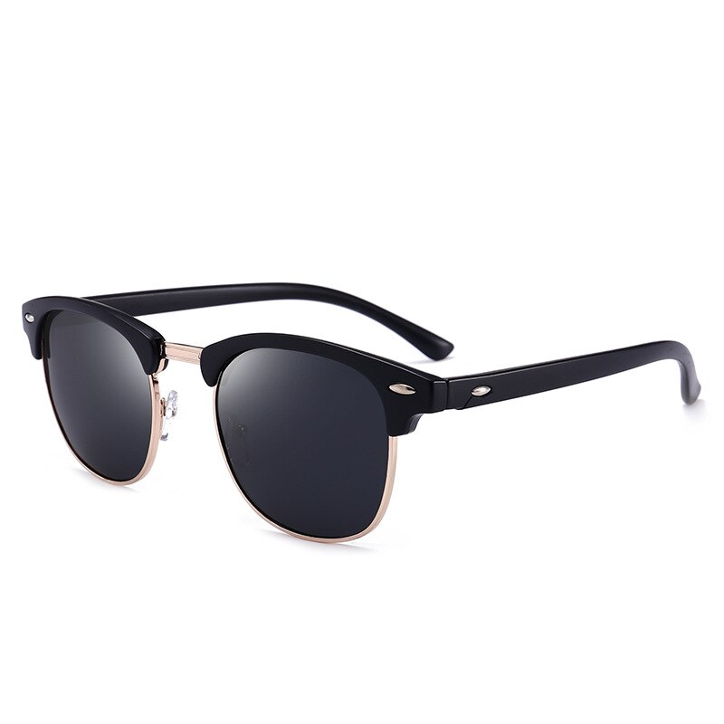 Klassieke all-match gepolariseerde zonnebril heren zonnebrillen autobril dames zonnebril heren oculos de sol masculino  uv400: Zwart