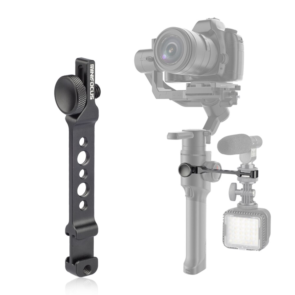 Brazo de extensión de montaje de Monitor de zapata Dual para Moza mini-mi air 2, accesorios de cardán de mano para Feiyutech AK4000 AK2000