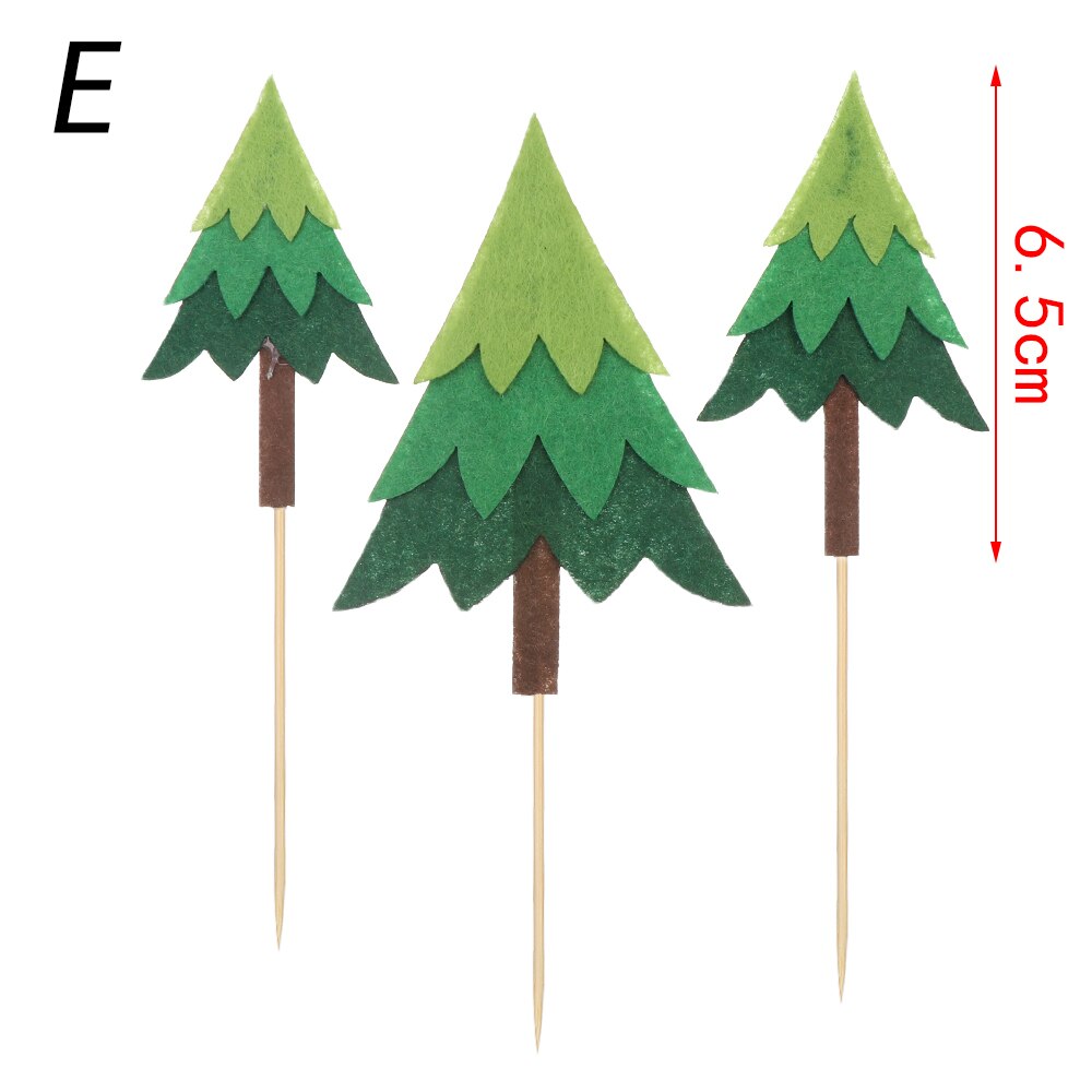 1pc criativo festa bolo topper bonito dos desenhos animados decoração animal processo de cerâmica crianças festa de aniversário decoração animais selvagens decoração do bolo: Style   E