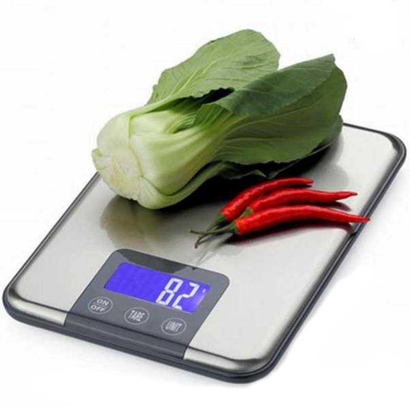 15kg 1g pekskärm digital elektronisk köksvåg vikt stor mat diet viktbalans smala rostfria stålvågar