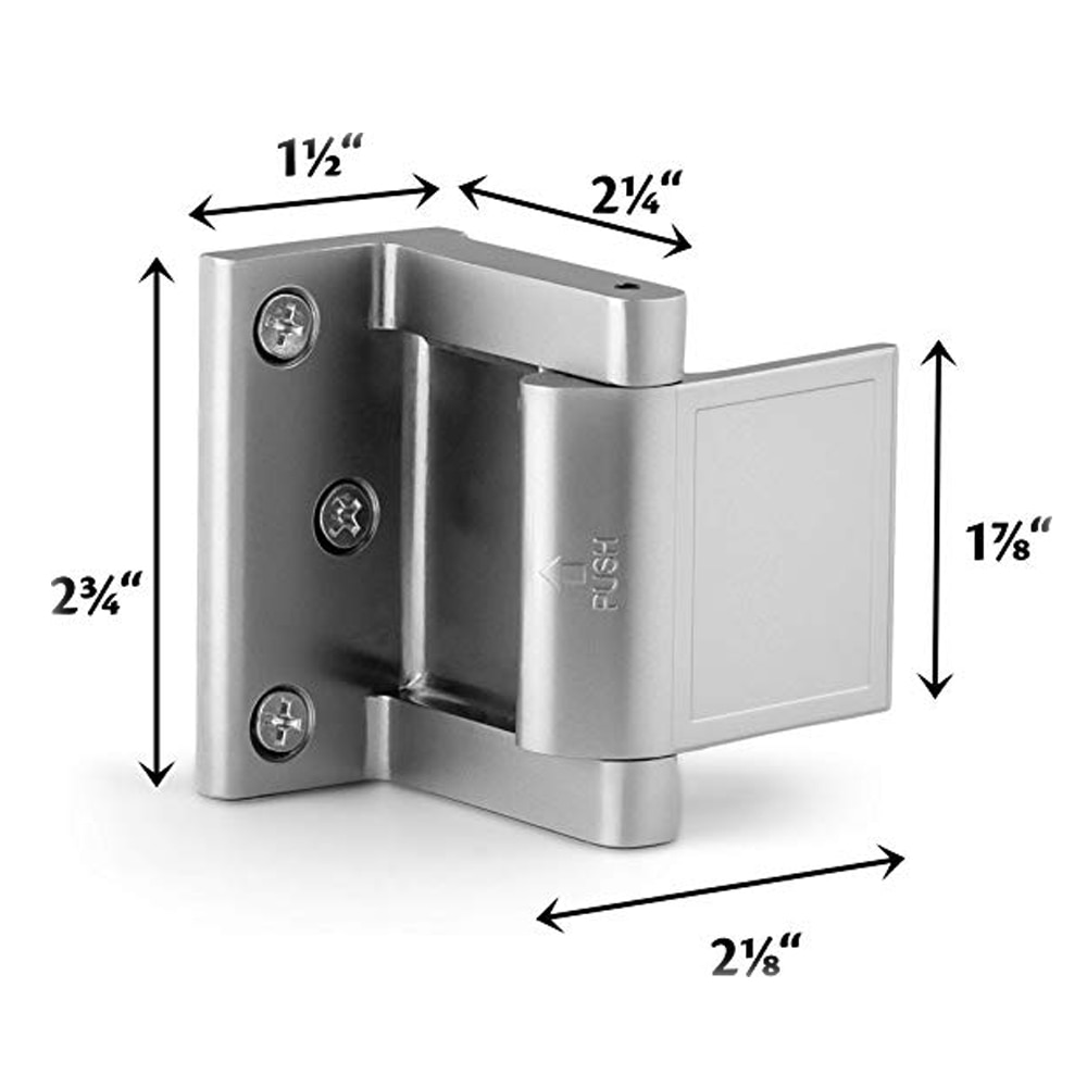 Home Security Zinc Aolly Door Reinforcement Lock Door Stopper Reinforcer Privacy Door Latch