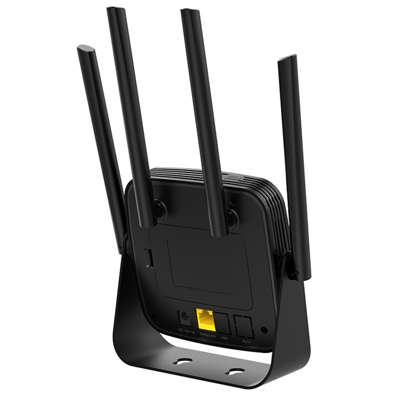 4G LTE Router Lan Port Wireless CPE Built-in 3000MAh Battery 300Mbps High Speed Mobile Wifi Hotspot EU Plug