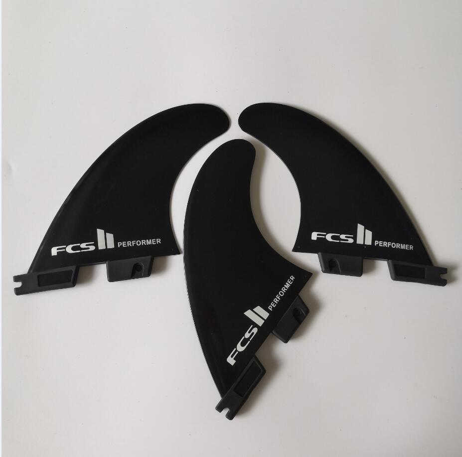 Plastic G5 FCS II Black Surfboard Fins Shortboard Surf Fins For Surfing Top FCS 2 surfboard fins: Performer black