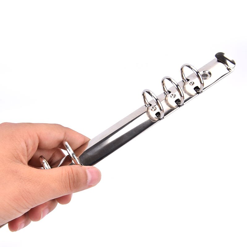 A4 B5 A5 Notebook Metal Clip Stainless steel Loose Leaf Spiral Notebook Ring Binder DIY Fill Paper Storage Folder Accessories