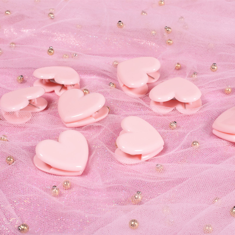 Pink Clip Heart-shaped Clips Postcard Photo Clamp Photography Decor DIY Shooting Background Props LED Lamp Softbox Accessories