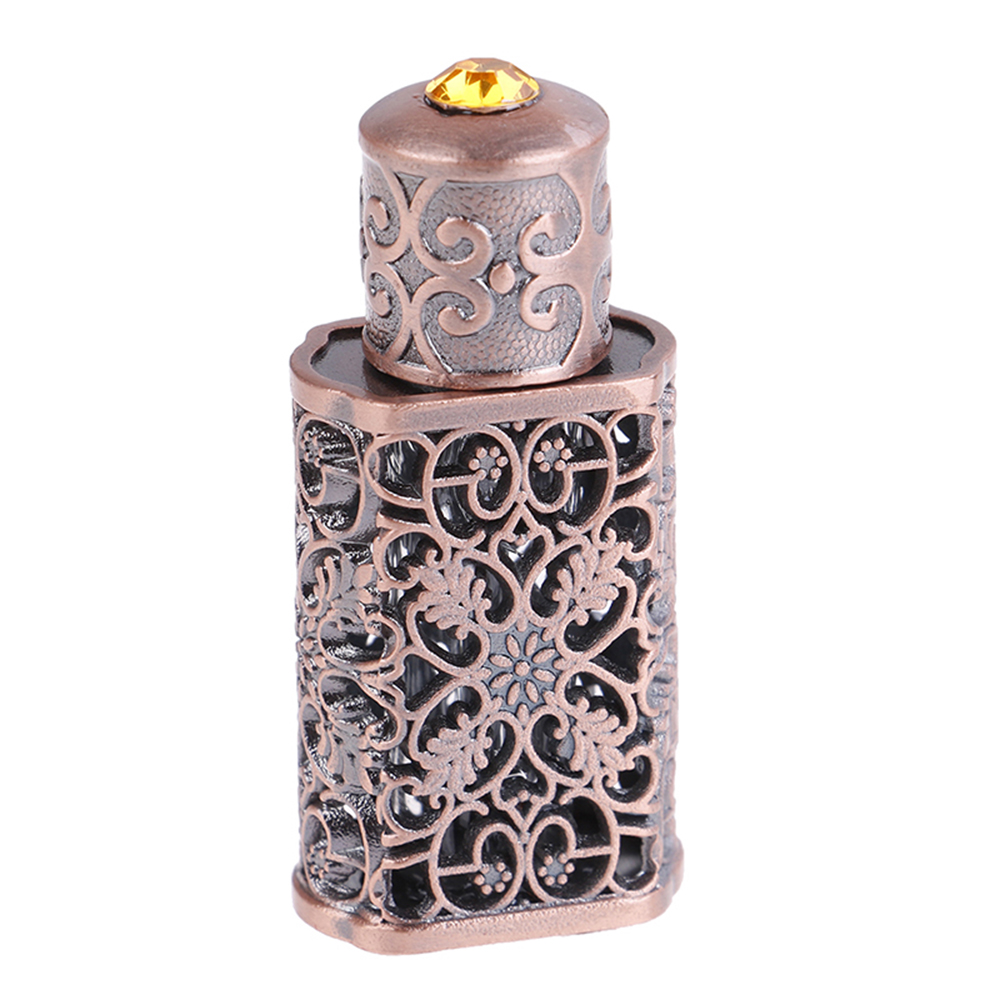 Mini antiqued hajuvesi täytettävä pullo arabityylinen eteeriset öljyt atomizer hajuvesisuihkepullo