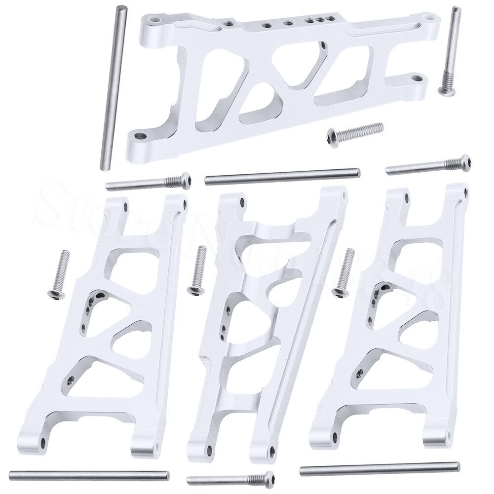 Voor & Achter Aluminium Draagarmen Vervanging van 3655x voor RC Traxxas 1/10 Slash 4x4 4WD Stampede 4x4 Rally XO-1 Optie