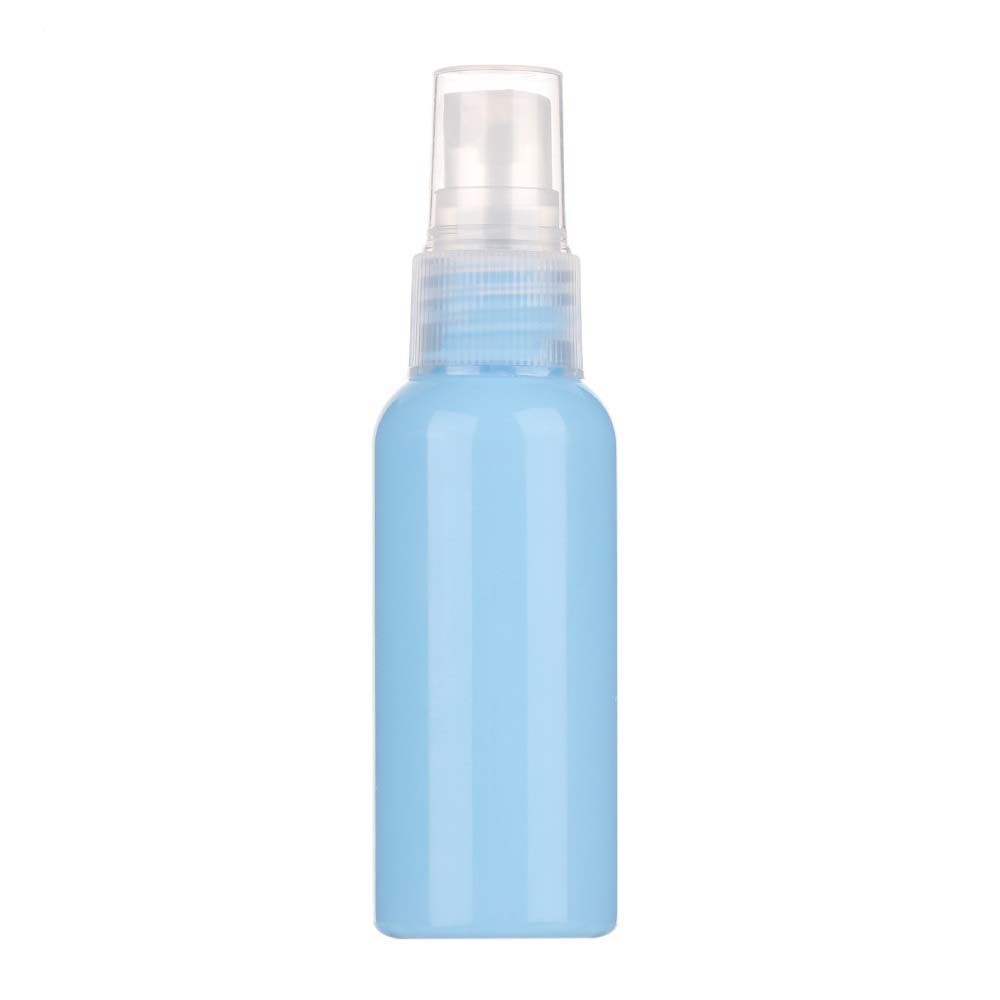 1 Pc 50ml Candy Color Spray Bottle Portable Travel Refillable Bottles Fine Mist Spray Bottle Cosmetic Container: blue