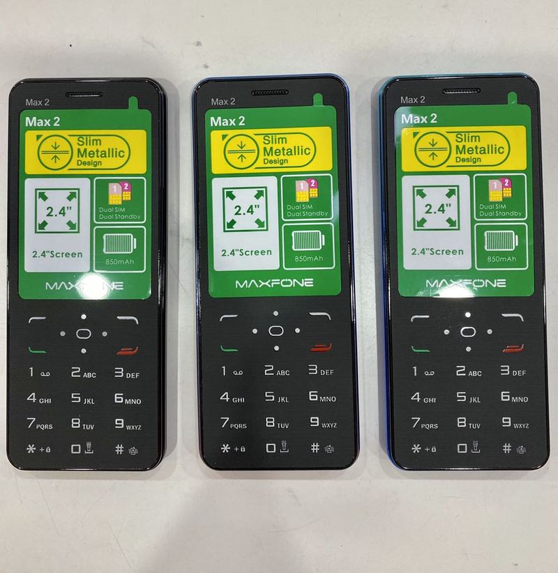 MAXFONE MAX 2 Push Button Mobile Phone 2.4 Inch Dual Sim Basic Big Keyboard Bluetooth Flashlight MP3 Camera BigHorn CellPhone