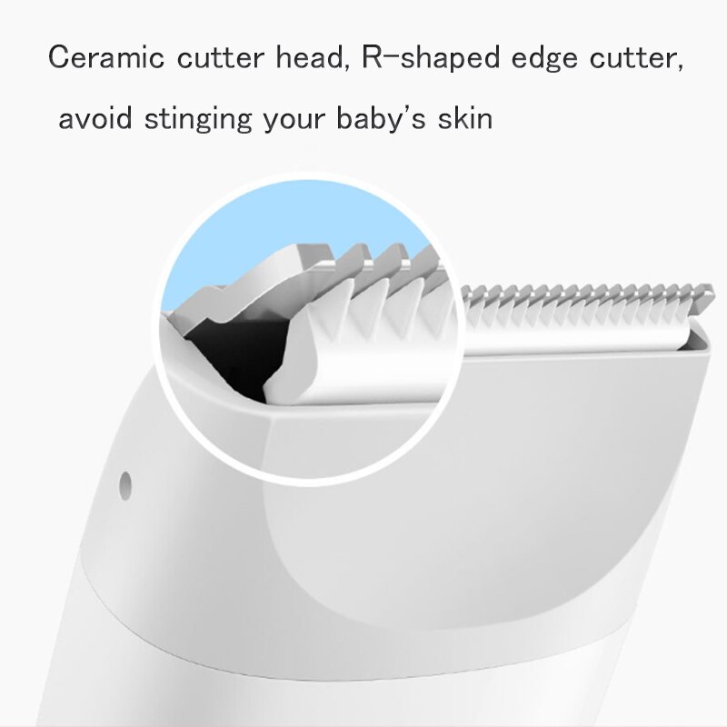 Xiaomi mitu bebê aparador de cabelo elétrico à prova dwaterproof água máquina corte de cabelo silencioso motor para crianças mijia elétrica máquina cortar cabelo