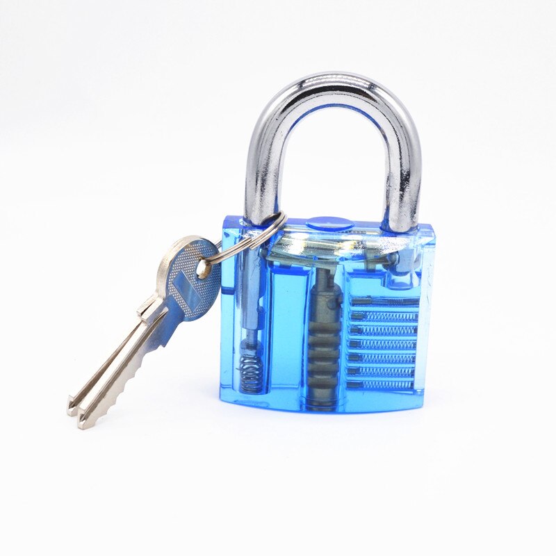 Hand Tools Transparent Visible Pick Cutaway Practice Padlock Lock With Broken Key Remove Hook Hardware Locksmith Wrench Tool