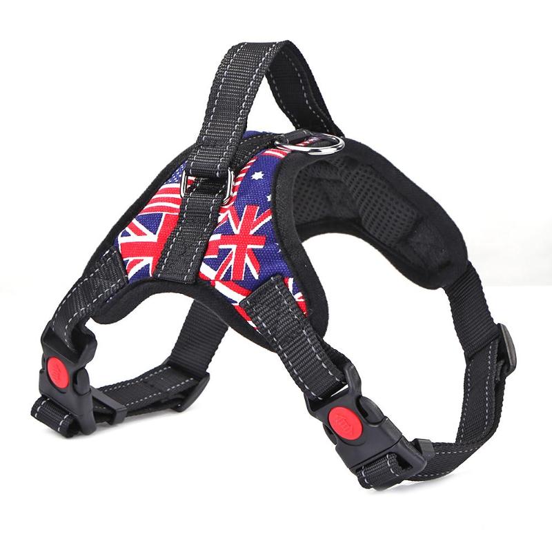 Nylon Heavy Duty Dog Pet Harness Collar Adjustable Safety Outdoor Padded Extra Big Large Medium Harnesses Walking Vest Supplies