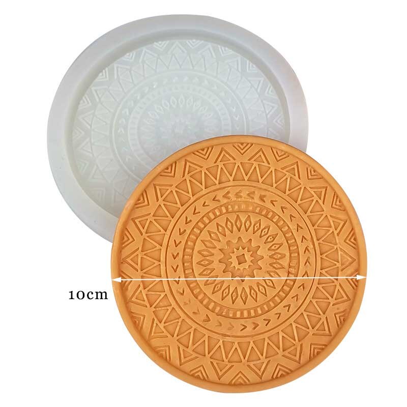 Multi Silicone Concrete Coaster Molds Cement Base Molds Tea Cup Holder Tray Molds Minimalist Tray Molds: Burgundy