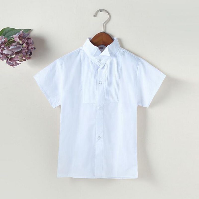 Baby Boy/Kids Casual Cotton Shirt in White Half Sleeves Sale!!