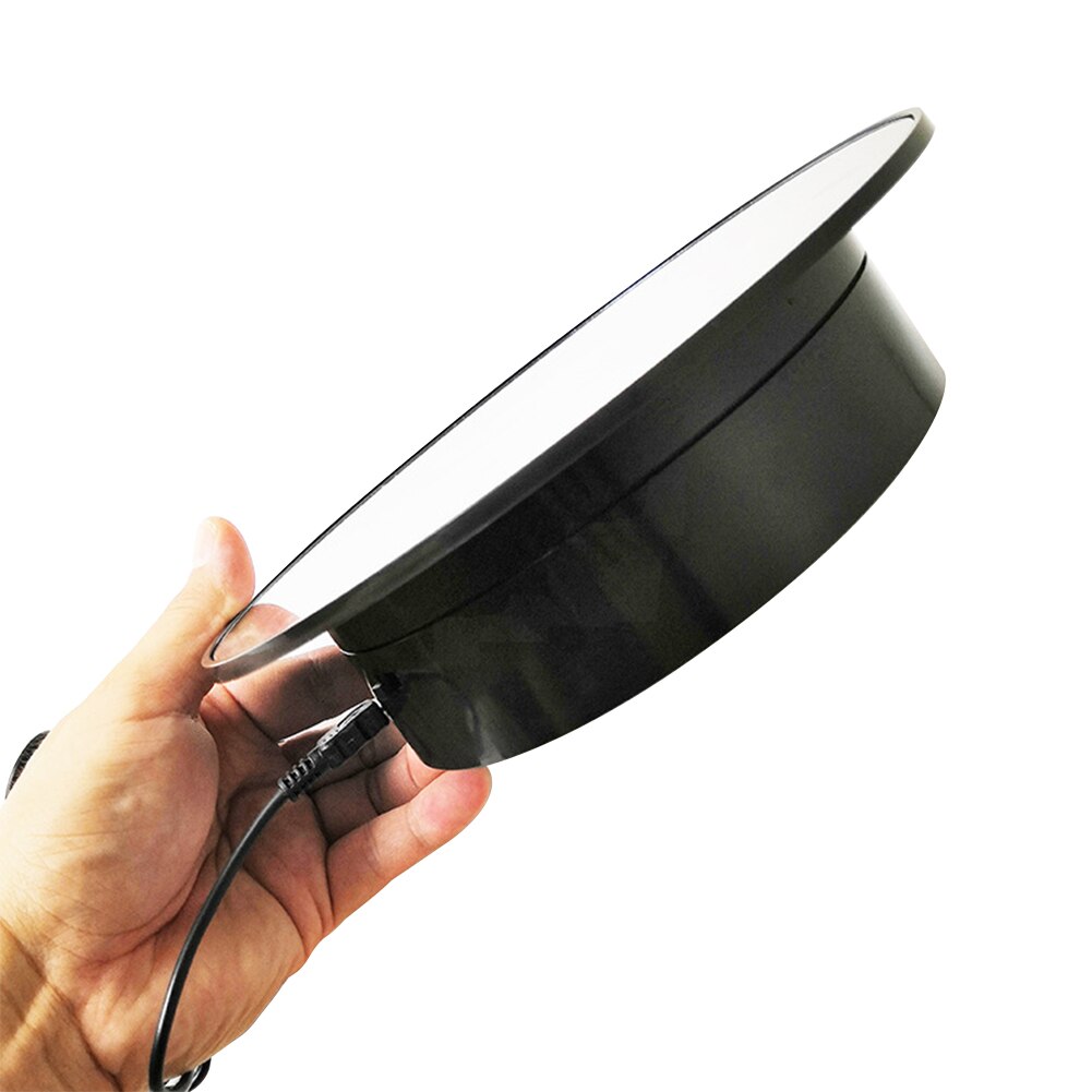 USB Rechargeable Motorized Rotating Display Stand Watch Photography Collectible Product ABS For Jewelry Electric Model Hobby